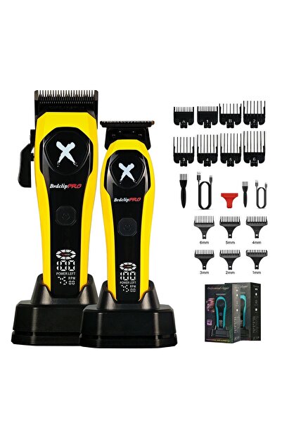 Choice4 yellow BRD-619-339 BRDCLIP Hair Clippers Rechargeable Clippers Barber...