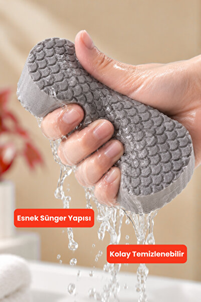 BEYZANA Banyo Vücut Duş Süngeri Sihirli Vücut Ölü Deri Sökücü Vücut Masaj Peeling Fırçası Süngeri
