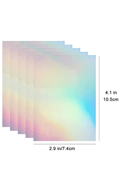 Choice3 S Rainbow 50pcs ESHANG 50 Sheets Waterproof Cold Laminating Film 4.1x...