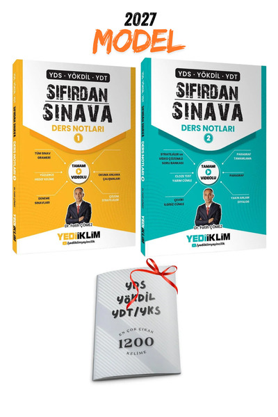 Hoca Webde 2027 Yds Yökdil Ydt Yks Sıfırdan Sınava Ders Notları 1-2 Seti Fati...