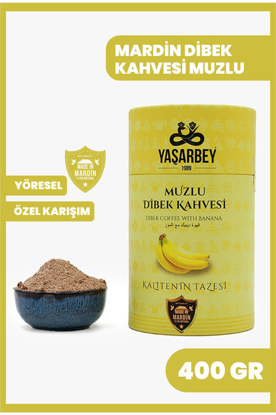 Yaşarbey Dibek Coffee 400 Gr Local Special Blend Mardin Dibek Coffee with Banana