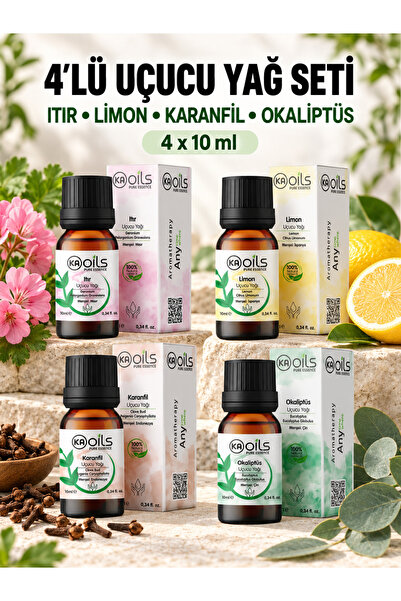 KAOils Pure Essence مجموعة الزيوت العطرية للعلاج بالروائح العطرية - زيت الغير...