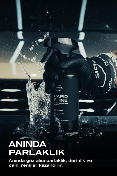 Nasiol Rapidshine Araç Detay Spreyi-Hızlı Cila Etkisi-Derin Renk-Showroom Parlaklığı-6 Ay Dayanım-500ml