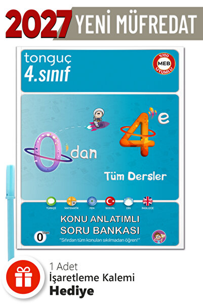 Tonguç Yayınları 4. Sınıf 0'dan 4'e Konu Anlatımlı Soru Bankası Seti + Hediyeli