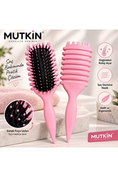 Mutkin şekilli Kıvırcık Saç Tarağı Masaj Tarak Anti Statik Saç Fırçası