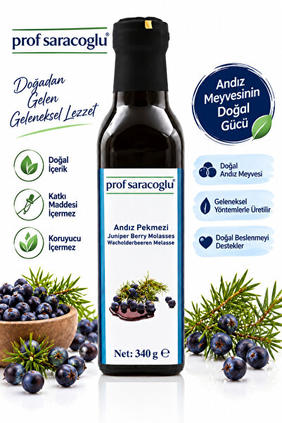 prof saracoğlu %100 Andız Pekmezi 340 G | Doğal Ardıç Pekmezi
