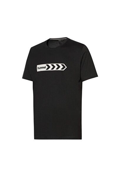 hummel تي شيرت HMLARMIN COTON بشعار أساسي S/S تي شيرت رجالي بأكمام قصيرة
