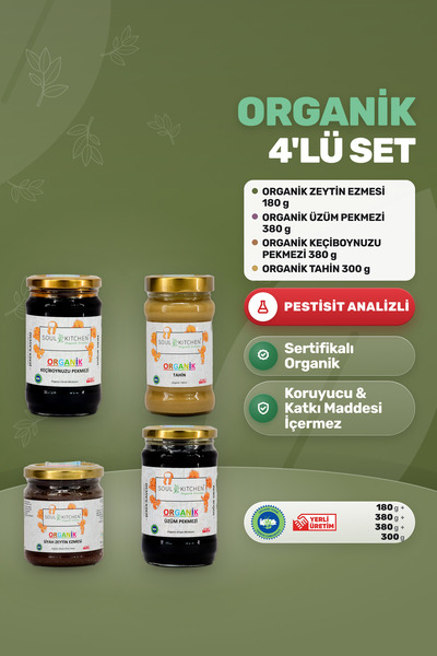 Soul Kitchen Organik Ürünler Organik Ek Gıda Seti 4lü Paket Model 3