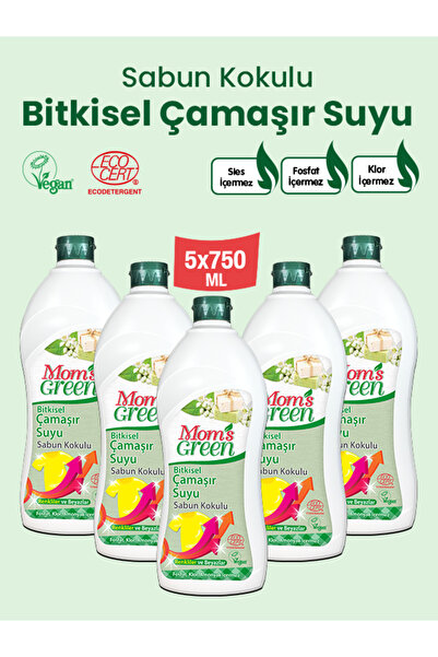 Mom’s Green Ecologic 5'li Set-Bitkisel Çamaşır Suyu Renkliler ve Beyazlar İçi...