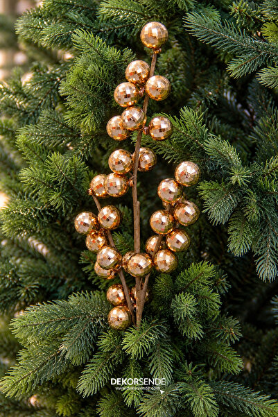 Dekorsende Christmas Ornament Disco Ball Branch Champagne 70 cm