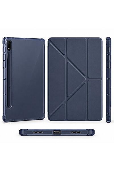 ENNAR Samsung Galaxy Tab S7 FE 12.4 inç SM-T730 SM-T733 Uyumlu Üçgen Standlı ...