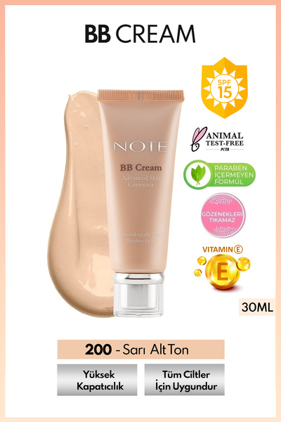 NOTE Bb Cream Spf 15 Moisturizing Effect Intensive Coverage Bb Cream - 200 So...