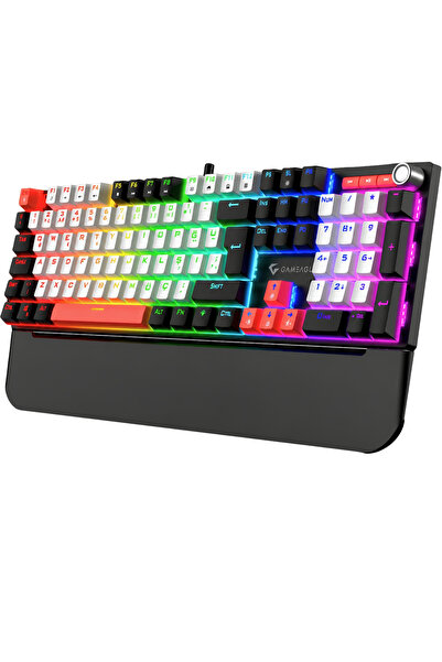 gameagle Apex Red Bilek Destekli Anti-Ghosting Ses Tekerleği Metal Mekanik Ga...