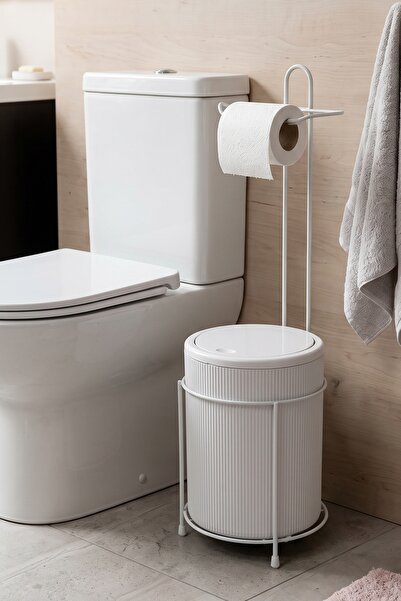 metalshop Çöp Kovalı Banyo Wc Kağıtlık - Tuvalet Kağıtlığı