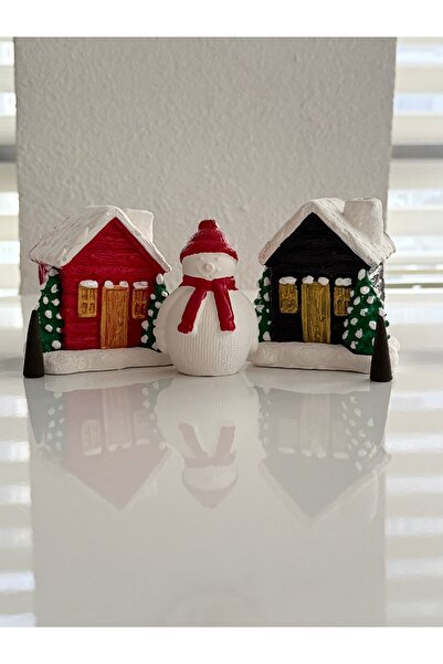 ELBUCOLECTION dekoratif ev tütsülük dağ evi ve yılbaşı konseptli 2 adet tütsü...