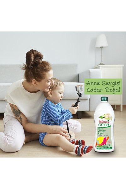 Mom's Green 2'li Set Bitkisel Çamaşır Suyu- Sabun Kokulu Ecocert Sertifikalı