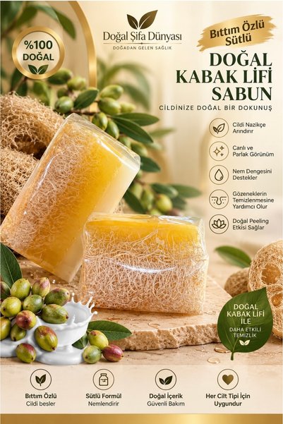 DogalSifaDünyası Bıttım Extract Milky Natural Pumpkin Fiber Soap