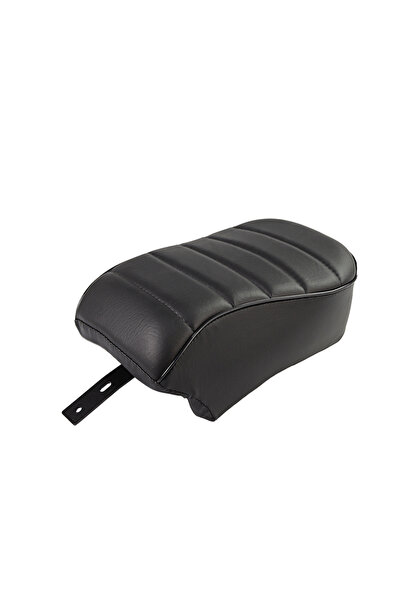 Choice Black Motorcycle Black Rear Passenger Seat Pillion Cushion PU Leather ...