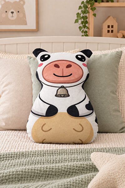 DEKOMOD Double-Sided Printed Filled Cute Character Soft Sleeping Companion Pi...