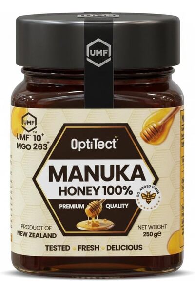 OptiTect Manuka Honey, 250 Gm, Supports Natural Wellness and Vitality, Vegeta...