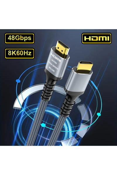 Choice 10FT--3M--118inch H133G-Gray MIZIQIER Long 8K HDMI 2.1 Cables, 48Gbps ...