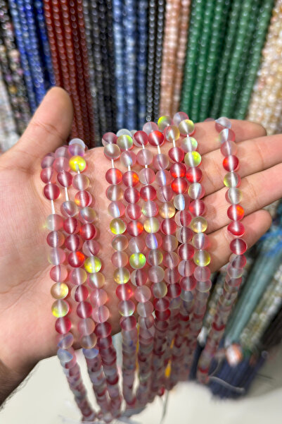 Uçar Doğaltaş Termal Kuvars Taşı Küre Kesim Mat Bordo 8mm Doğal Taş Dizi [AB+]