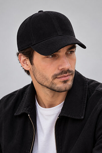 ZERAMİNE Suede Hat Unisex Plain Basic Sports Cap Daily Adjustable Baseball Cap