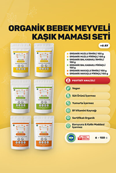 Soul Kitchen Organik Ürünler Organik Bebek Kaşık Maması Meyveli B1 Vitaminli ...