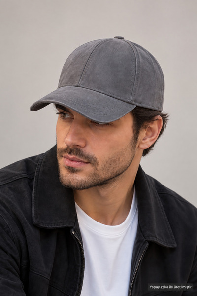 ZERAMİNE Suede Hat Unisex Plain Basic Sports Cap Daily Adjustable Baseball Cap
