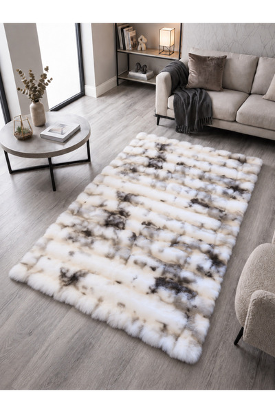 Rugs Modern Halı Bubble Post Halı Kabarcık Dokulu Yıkanabilir Peluş Yatak Oda...