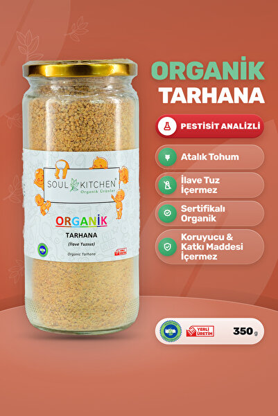 Soul Kitchen Organik Ürünler Organik Tarhana Cam Kavanoz İlave Tuzsuz Katkısı...