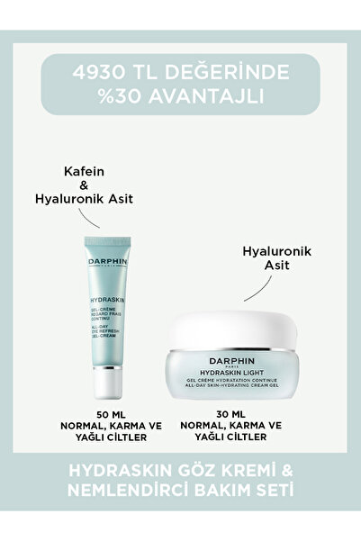 Darphin Nemlendirici Bakım Seti - Hydraskin Hafif Nemlendirici Jel Krem 30 ML...