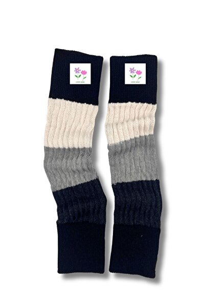 STEPPE BERRY Çocuk Çok Renkli Tozluk Pamuklu Ayak Isıtıcı Leg Warmer