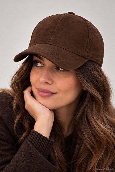 ZERAMİNE Süet Şapka Unisex Düz Basic Spor Kep Günlük Ayarlanabilir Baseball Cap