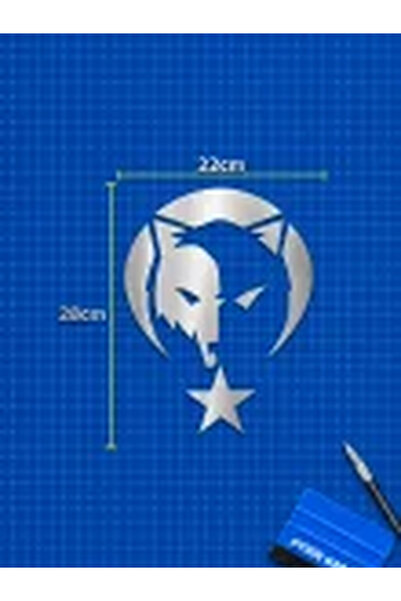 aydın garage Kurt Börü Logo Araba-motosiklet Sticker 22x28cm