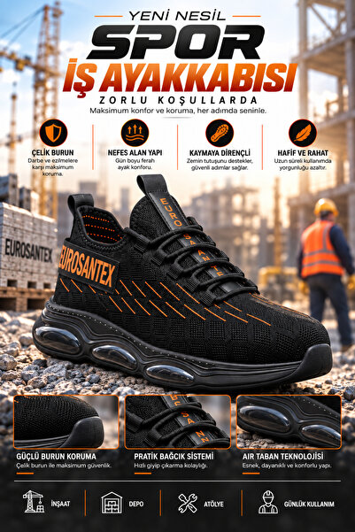 EUROSANTEX Yeni Nesil Spor İş Ayakkabısı (Pati) – CE Belgeli | Yerli Üretim |...