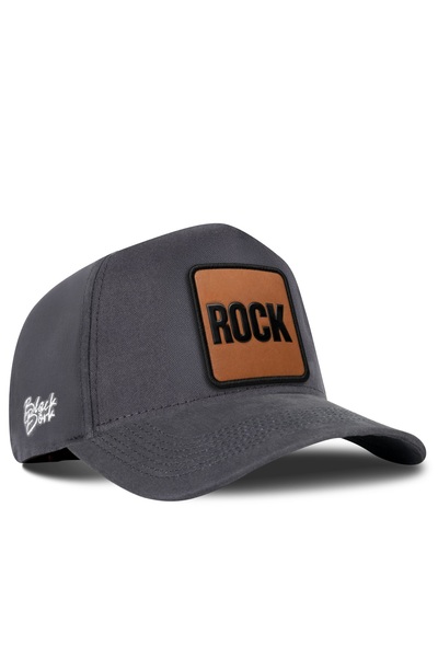 BlackBörk Rock Logolu Antrasit Beyzbol Şapka
