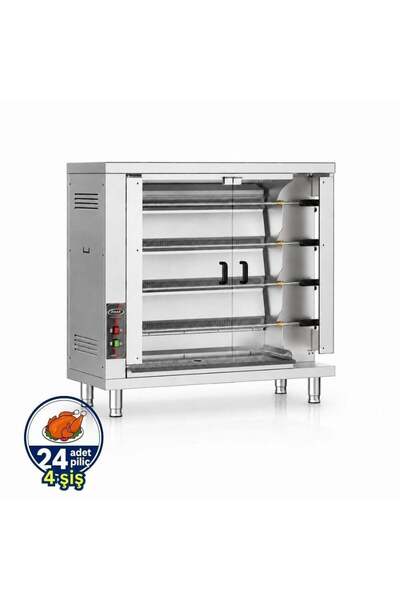 Pimak Radyanlı Piliç Çevirme Makinesi Doğalgazlı 24 Piliç