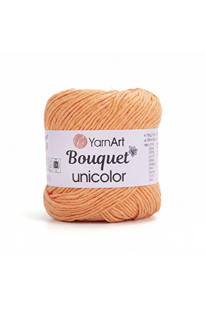 Yarnart BOUQUET UNICOLOR - HAND KNITTED STRING LIGHT ORANGE-3214