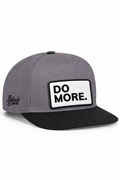 BlackBörk قبعة هيب هوب باللونين الأسود والرمادي مع شعار Do More