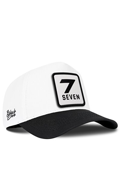 BlackBörk Black-White Baseball Cap with 7 Number Logo