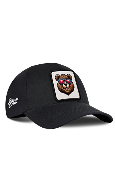 BlackBörk Μαύρο καπέλο μπέιζμπολ με λογότυπο Bear