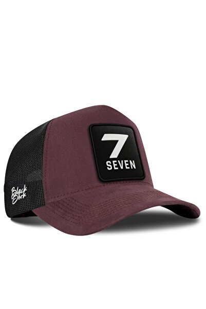 BlackBörk Number 7 Logo Coffee-Black Trucker Hat