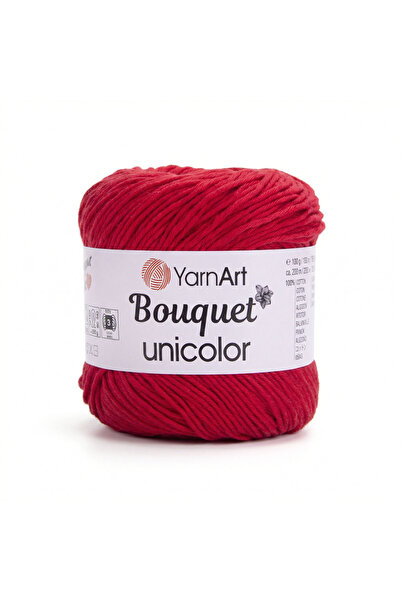 Yarnart BOUQUET UNICOLOR - HAND KNITTED STRING RED-3217