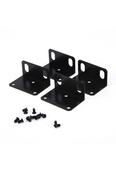 Choice New 1 Set Metal 1U 19' Rack Mount Ear Mounting Jointing with Screw Cap...
