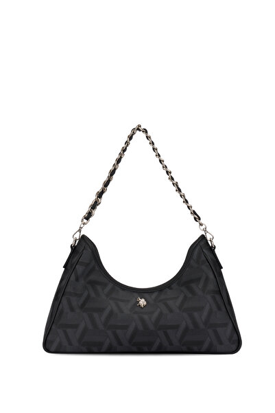 U.S. Polo Assn. Black-Black Women's Shoulder Bag Us26502