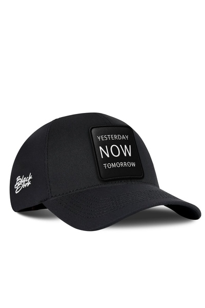 BlackBörk Yesterday Now Tomorrow Logo Black Six Baseball Cap