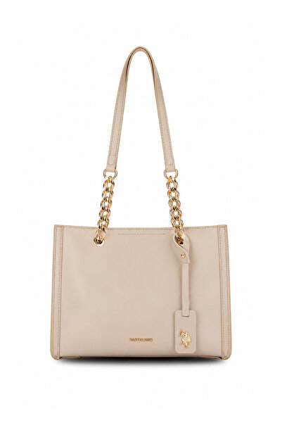 U.S. Polo Assn. حقيبة كتف نسائية بيج Us26610
