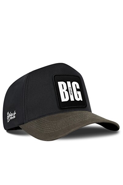 BlackBörk قبعة بيسبول باللون الكاكي والأسود تحمل شعار Big Think