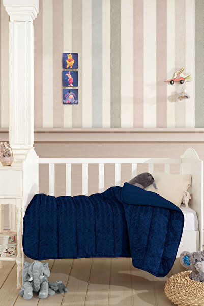 Elart Velvet Bebek Yorgan (150x100 cm) Lacivert